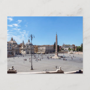 Carte Postale Place du Peuple - Rome, Italie