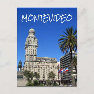 Carte Postale place montevideo d'uruguay