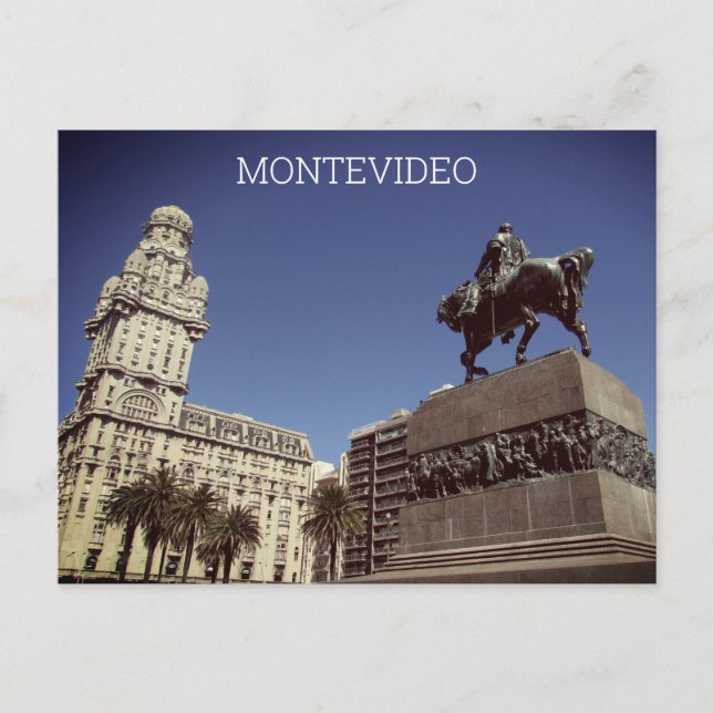 Carte Postale place montevideo indépendante (Devant)