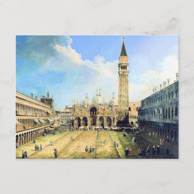 Carte Postale Place Saint-Marc Venise (Devant)