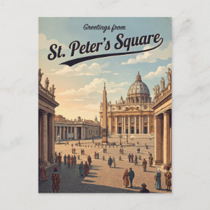 Carte Postale Place Saint-Pierre Vatican