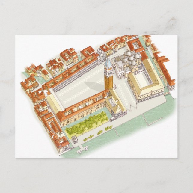 Carte Postale Place San Marco. Venise Italie (Devant)