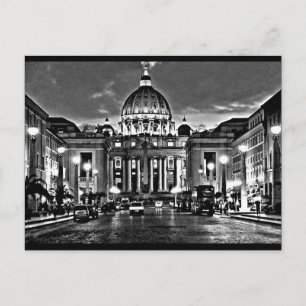 Carte postale-Places-Basilique Saint-Pierre