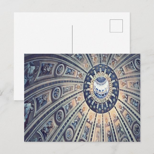 Carte Postale plafond à dôme cool (Devant / Derrière)