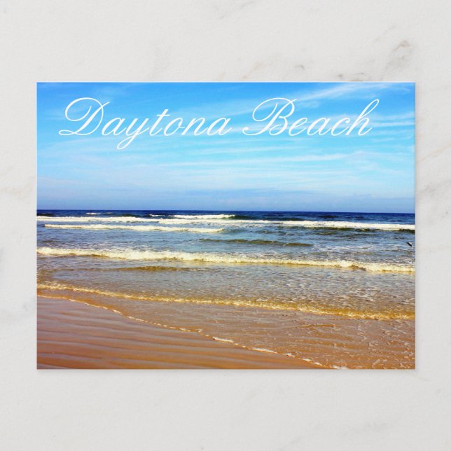 Carte Postale Plage à Daytona Beach, Floride (Devant)