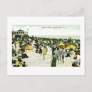Carte Postale Plage, Asbury Park, New Jersey