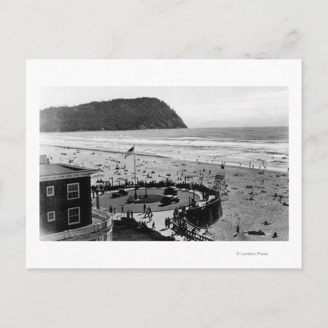 Carte Postale Plage au bord de la mer et Promenade (Devant)