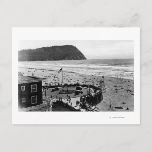 Carte Postale Plage au bord de la mer et Promenade