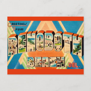 Carte Postale Plage colorée de Rehoboth