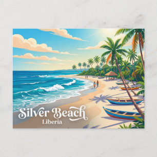 Carte Postale Plage d'Argent Liberia