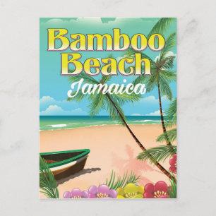 Carte Postale Plage de bambou Jamaïque