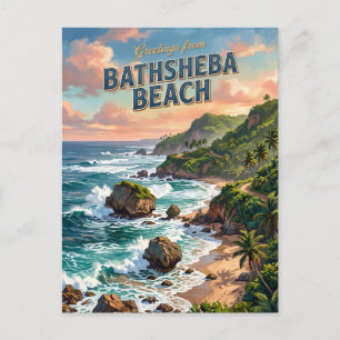 Carte Postale Plage de Bathsheba à la Barbade