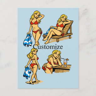 Carte Postale Plage de Bikini Time Thunder_Cove