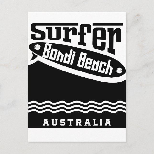 Carte Postale Plage de Bondi (Devant)