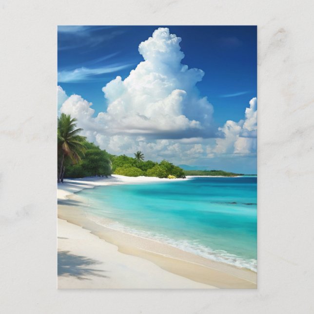 Carte Postale Plage de Cancun Vintage voyage Mexique (Devant)