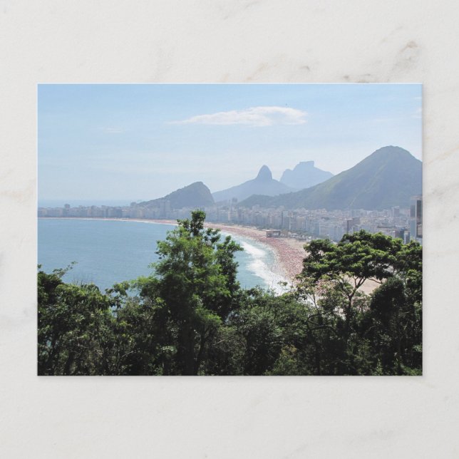 Carte Postale Plage de Copacabana à Rio (Devant)