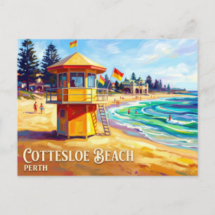 Carte Postale Plage de Cottesloe Australie