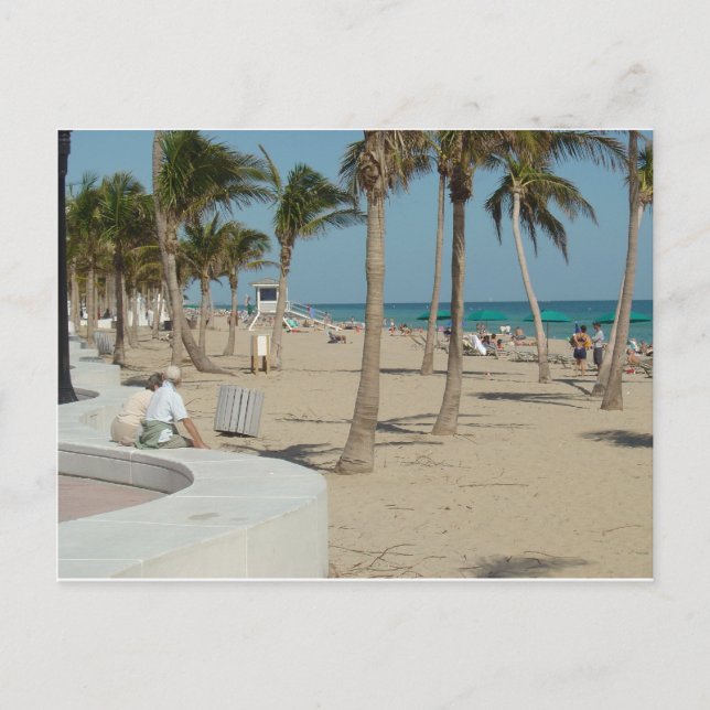 Carte Postale Plage de Ft Lauderdale (Devant)