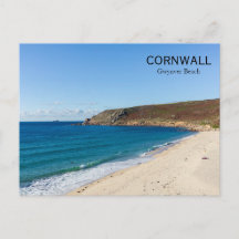Plage de Gwynver Cornwall Angleterre 