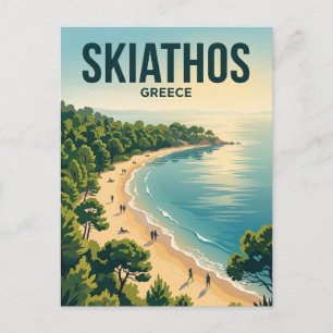 Carte Postale Plage de Koukounaries Grèce