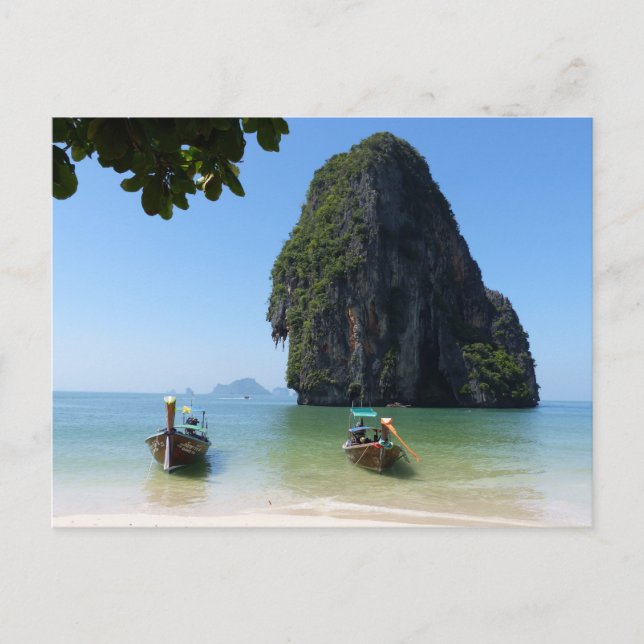 Carte Postale Plage de Krabi, Thaïlande. (Devant)