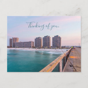 Carte Postale Plage De La Navarre Début Floride Pêche Pensée De 