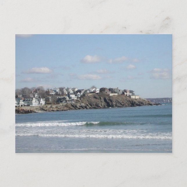 Carte Postale Plage de la Nouvelle-Angleterre (Devant)