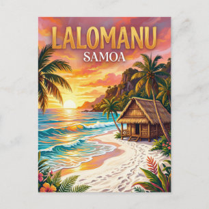 Carte Postale Plage de Lalomanu Samoa