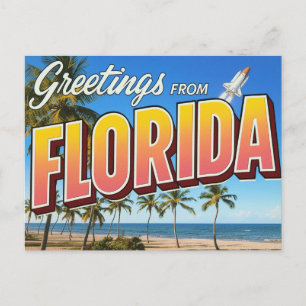 Carte Postale Plage de lancement de la navette de Floride