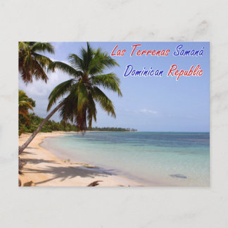 Carte Postale Plage de Las Terrenas Samana République dominicain