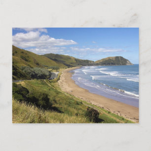 Carte Postale Plage de Makorori près de Gisborne, Eastland, Nouv