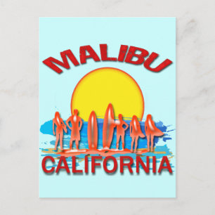 CARTE POSTALE PLAGE DE MALIBU CALIFORNIE