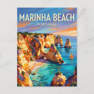 Carte Postale Plage de Marinha Portugal