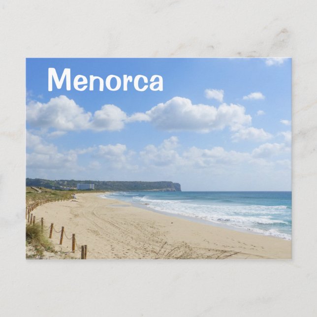 Carte Postale Plage de Minorque Son Bou (Devant)