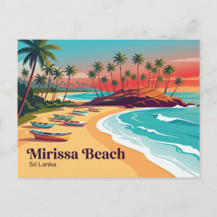Carte Postale Plage de Mirissa Sri Lanka