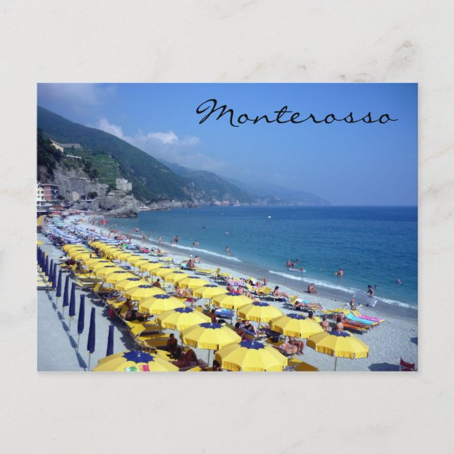 Carte Postale plage de monterosso (Devant)