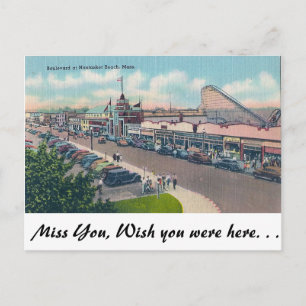 Carte Postale Plage de Nantasket, Massachusetts