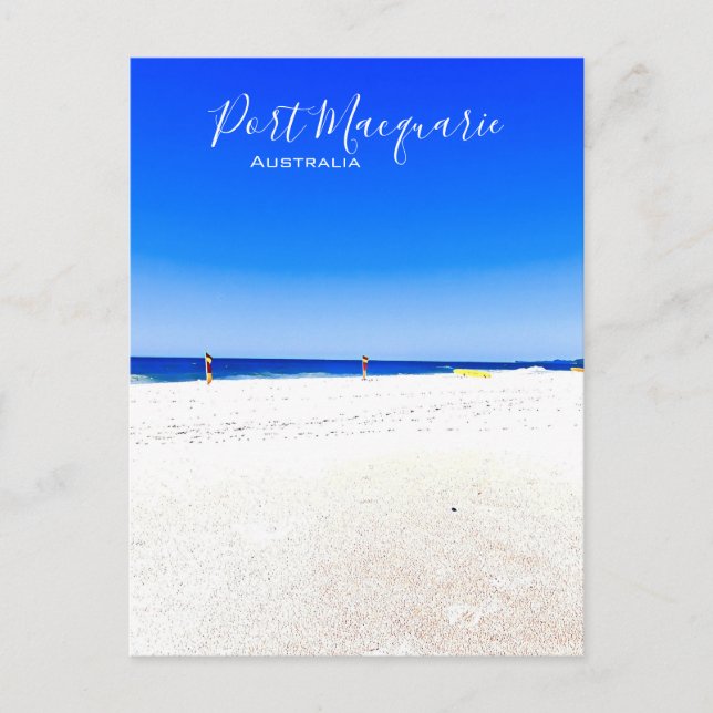 Carte Postale Plage de Port Macquarie en Australie (Devant)
