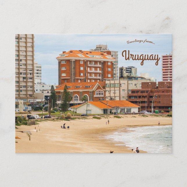 Carte Postale Plage de Punta del Este Uruguay (Devant)