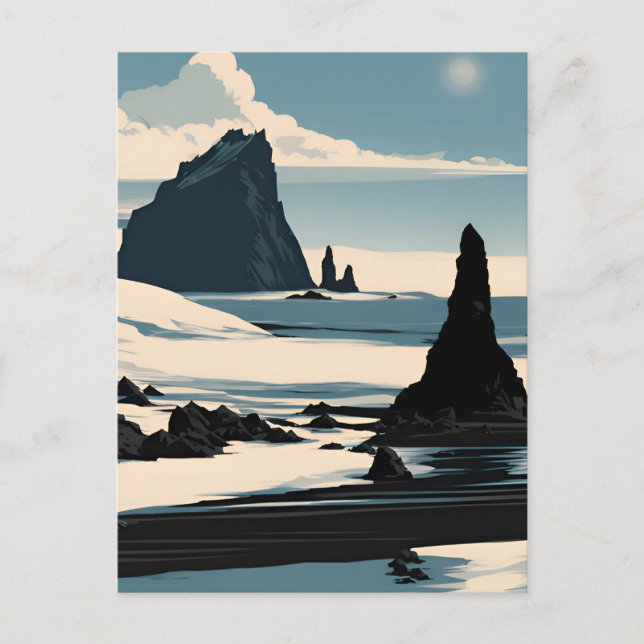 Carte Postale Plage de Reynisfjara (Devant)