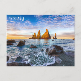 Carte Postale Plage de Reynisfjara, Islande