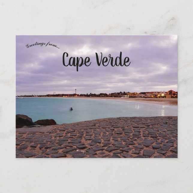 Carte Postale Plage de Sal Cape Verde (Devant)