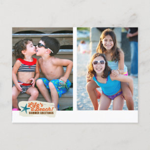 Carte Postale Plage de salutations d'été