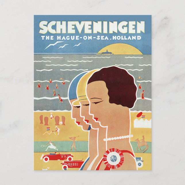 Carte Postale Plage de Scheveningen (Devant)