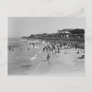 Carte Postale Plage de Tel Aviv dans les années 30