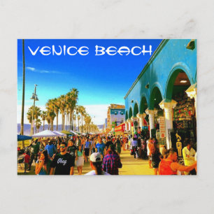 CARTE POSTALE PLAGE DE VENICE BOARDWALK