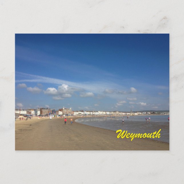 Carte Postale Plage de Weymouth (Devant)