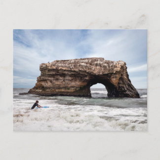 Carte Postale Plage d'état naturelle de ponts de Santa Cruz