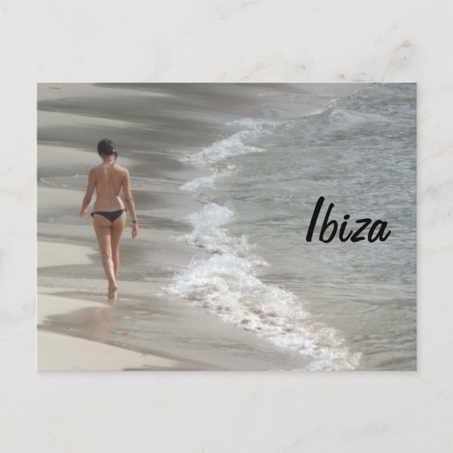 Carte Postale Plage d'Ibiza (Devant)