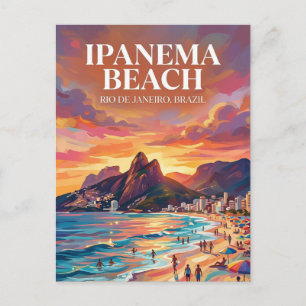 Carte Postale Plage d'Ipanema Brésil